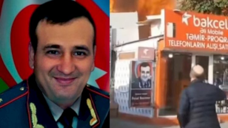    Dünənki yanğından təkcə Polad Həşimovun şəklini çıxartdı    - Video