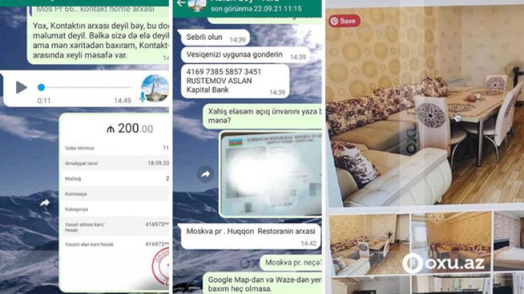   DİQQƏT: Kirayə ev vermək adı ilə vətəndaşları aldadılır - Fotolar   