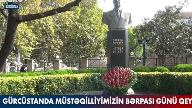    Gürcüstanda müstəqilliyimizin bərpası günü qeyd edildi - Video   
