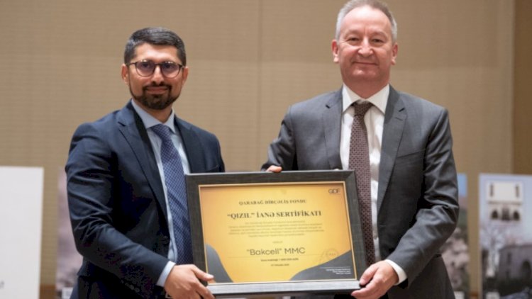    Bakcell Qarabağ Dirçəliş Fondunun “Qızıl” İanə sertifikatı ilə təltif edildi   
