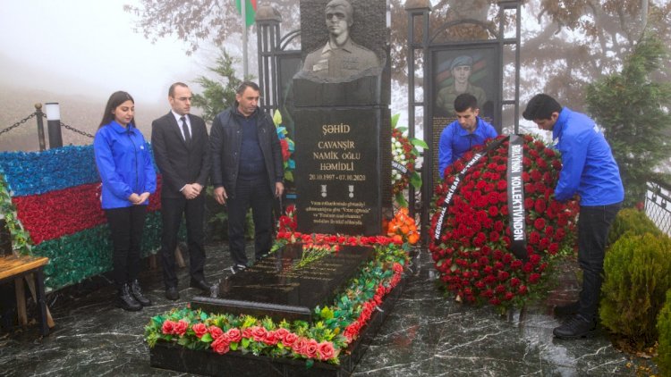    RİİB könüllüsü, şəhid Cavanşir Həmidlinin xatirəsi yad edildi - Fotolar   
