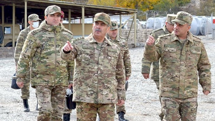    Nazir Kəlbəcər və Laçındakı hərbi hissələrə baş çəkdi - Fotolar   