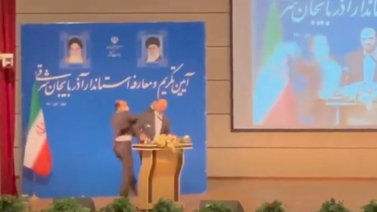   İranın Şərqi Azərbaycan vilayətinin yeni valisini döydülər - Video   