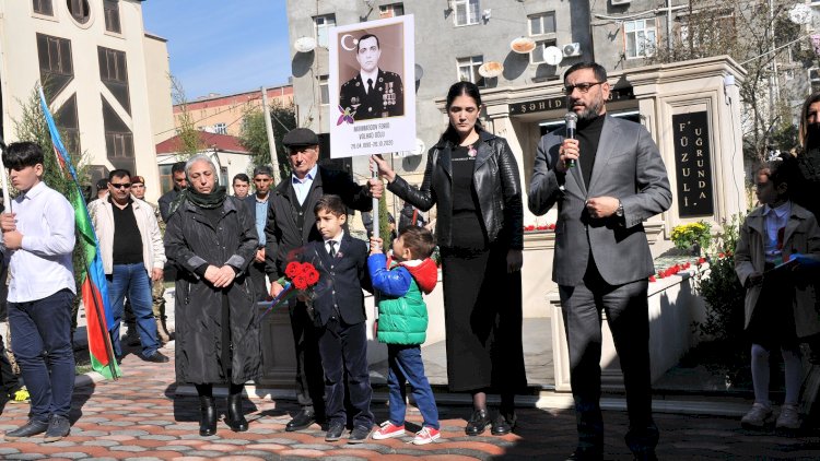    Abşeronda şəhid Fərid Məmmədovun xatirəsinə ucaldılan abidə-bulaq kompleksinin açılışı oldu - Fotolar   