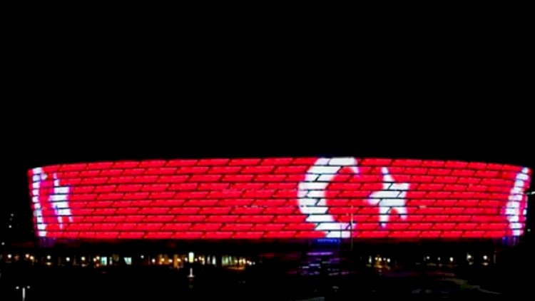    Bakı Olimpiya Stadionu Türkiyə bayrağı ilə işıqlandırılacaq   