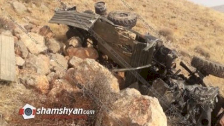    Rus əsgərləri Ermənistanda qəzaya düşdü:   - 1 nəfər öldü