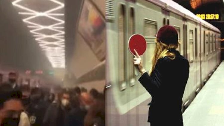    Bakı metrosunda həyəcanlı anlar: Nə baş verib?    - Video
