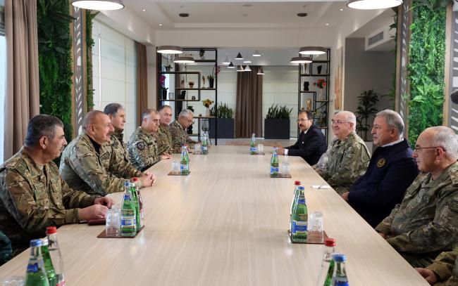 İlham Əliyev Hulusi Akarı qəbul etdi - Fotolar  