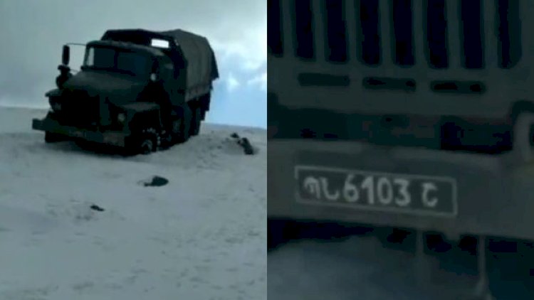    Erməni hərbçilərin atıb qaçdıqları döyüş texnikası - Video   