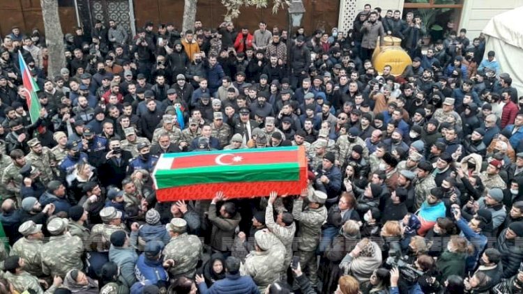    Şəhid Natiq Əliyevlə vida mərasimi keçirildi   - Fotolar