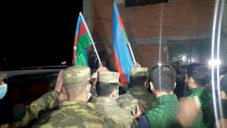    Şəhid Elçin Ağayevin nəşi ailəsinə təhvil verildi - Fotolar   