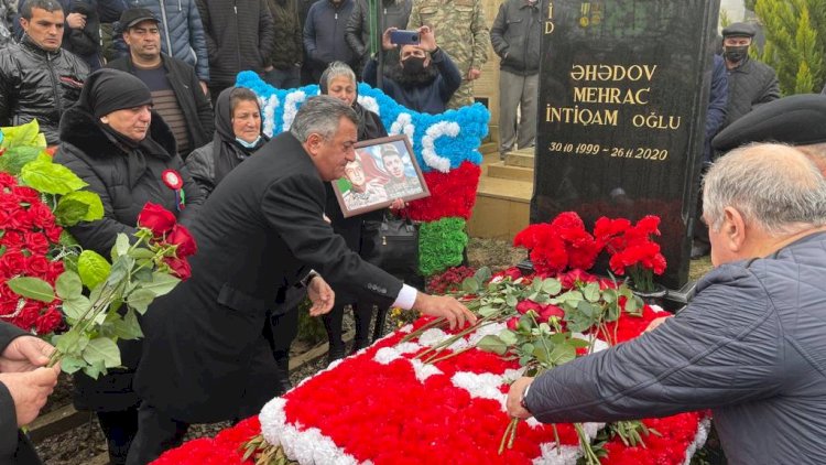    Şəhidimiz Mehrac Əhədovun ildönümü qeyd olundu - Fotolar   