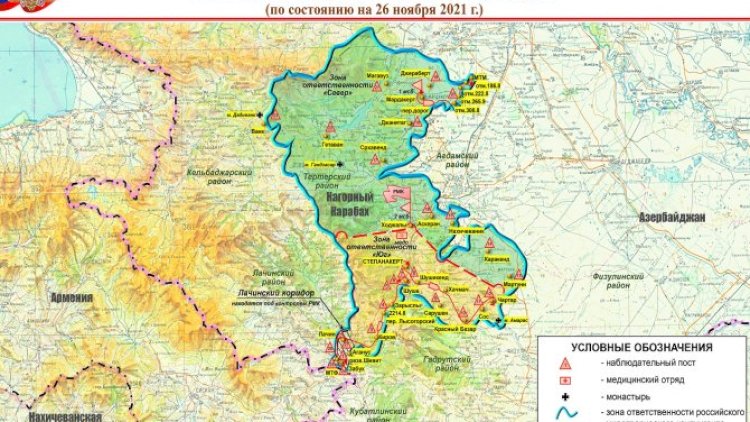    Rusiya hərbçiləri ən sıx patrul xidmətini Şuşa və Tərtər istiqamətində aparır...   - XƏRİTƏ