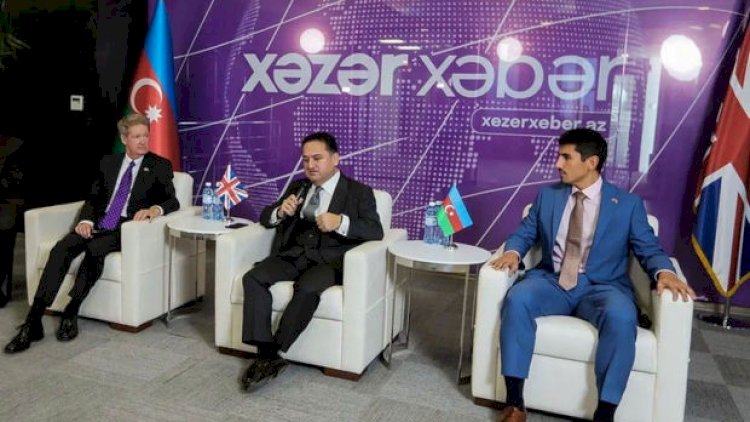    Böyük Britaniyanın səfiri Xəzər TV-nin qonağı oldu - Fotolar   
