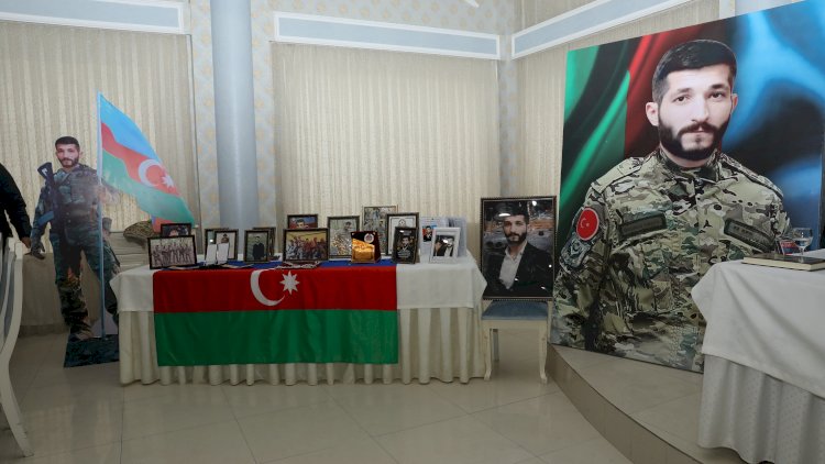    Masazırda şəhidin il mərasimi keçirildi    - Fotolar