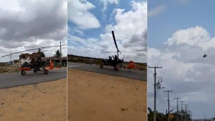    Avtomobil hissələrindən özünə helikopter düzəltdi   
