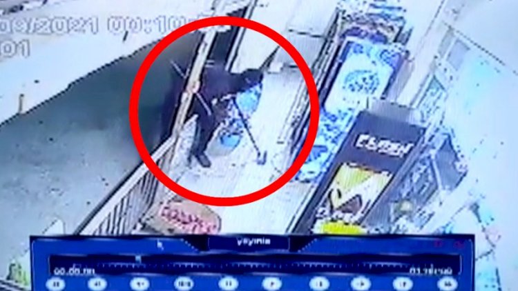    Azərbaycanda ödəmə terminalından oğurluq edildi - Foto   + Video
