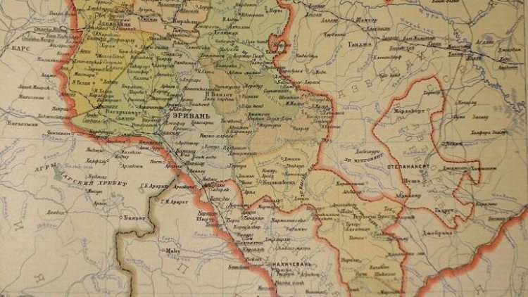    1928-ci ilin xəritəsi: Naxçıvandan verilən torpaqlar   