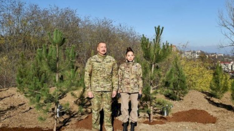    İlham Əliyev, Mehriban Əliyeva və ailə üzvləri Şuşa şəhərində olublar   