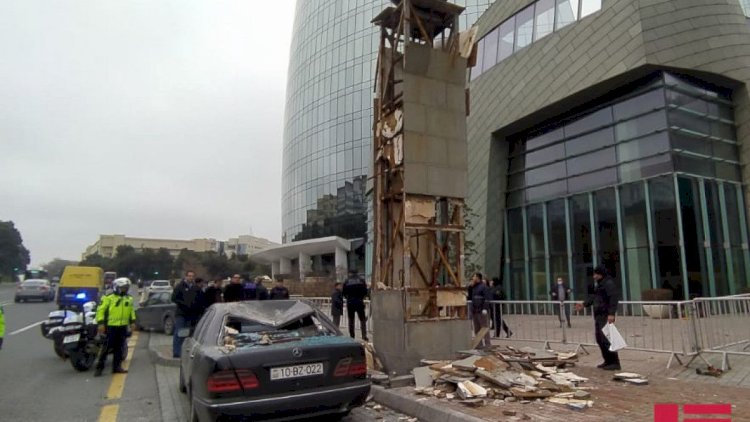    “Alov qüllələri”nin qarşısında partlayış: Yaralananlar var   - Fotolar