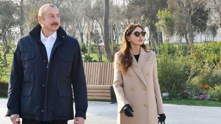    Prezidentlə xanımı yeni parkın açılışında   - Fotolar