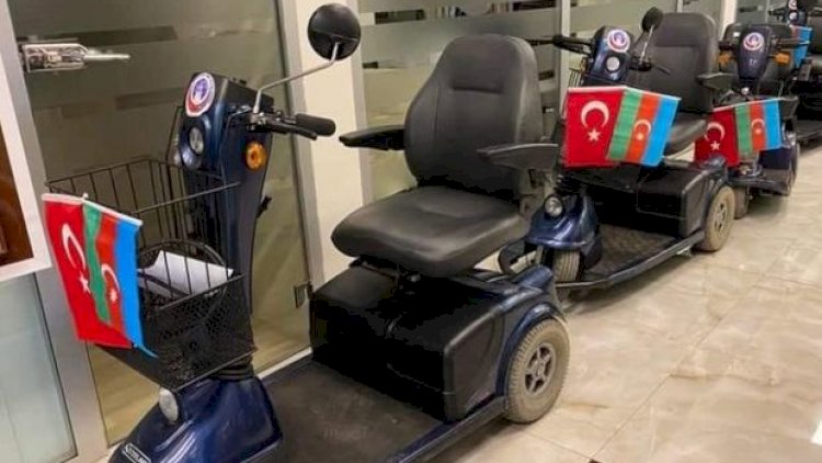    Qazilər üçün 100 ədəd əlil arabaları ölkəmizə gətirilib   