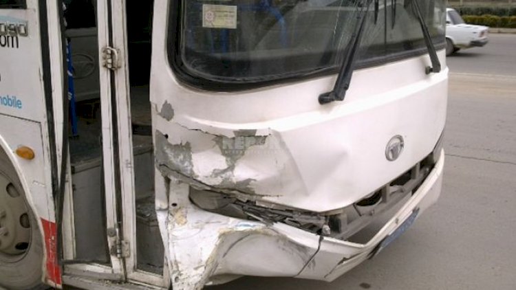    Bakıda 3 avtobus toqquşdu, xəsarət alan var   