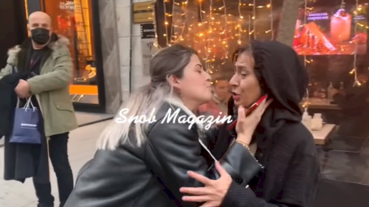    Pərəstişkarı küçədə müğənnini öpmək istədi   - Video