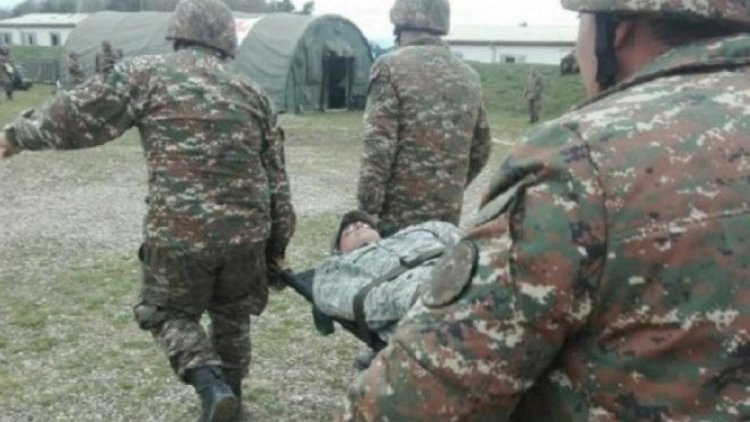    Təxribata cəhd edən erməni hərbçi yaralandı   