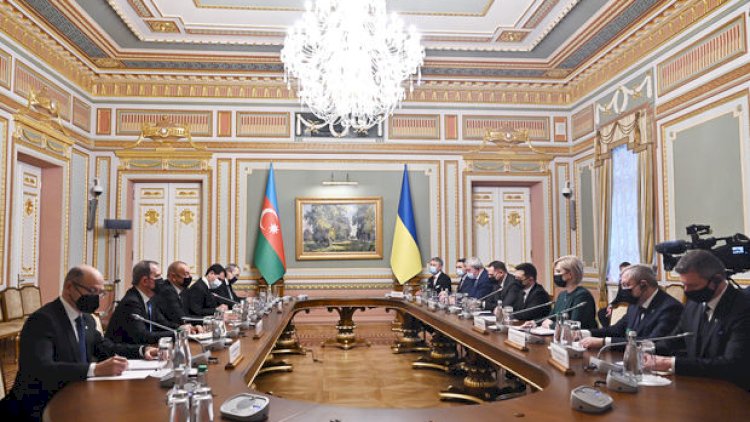    Azərbaycan və Ukrayna prezidentlərinin geniş tərkibdə görüşü keçirildi   