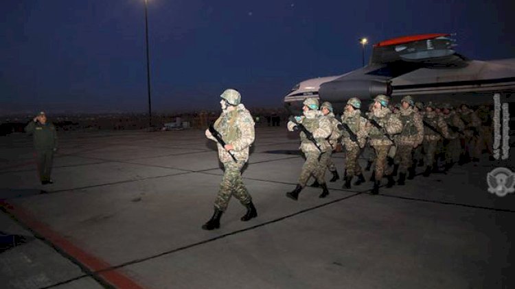    Erməni hərbçilər Qazaxıstandan qayıtdı   