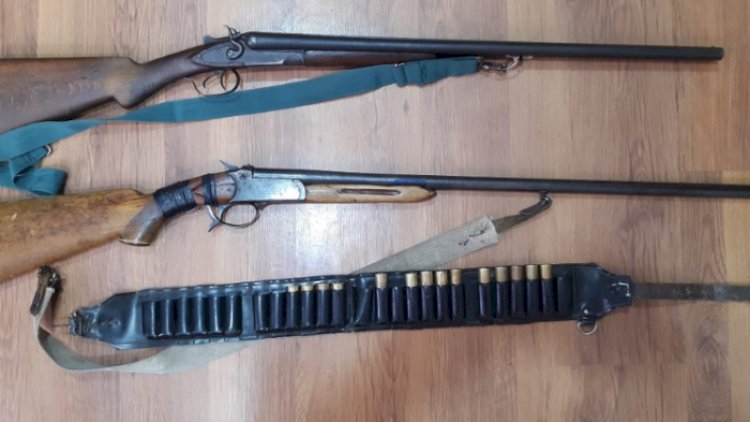    Polis qanunsuz ov edənlərin silahını aldı   