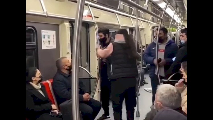    Hamı Bakı metrosunda yayılan bu görüntülərdən danışır:   Görün gənclər nə etdi - Video