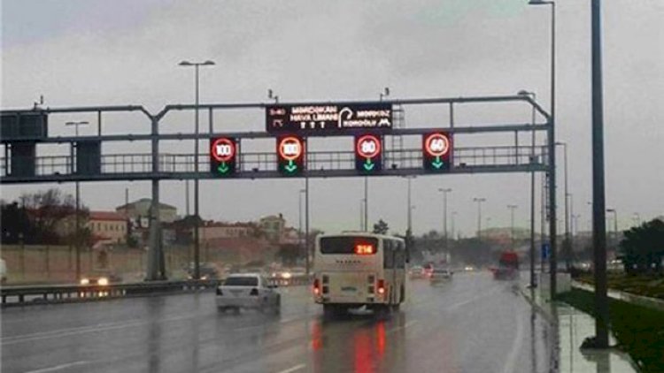    Yağıntılı hava şəraitilə əlaqədar əsas yollarda sürət həddi endirildi   