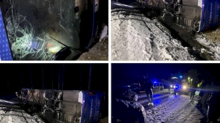    Komandanı daşıyan avtobus aşdı: 3 nəfər xəstəxanaya yerləşdirildi   