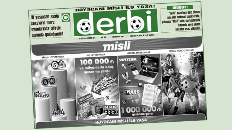    Yeni qəzet - “Derbi“ artıq satışda   