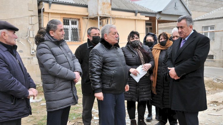    Abdin Fərzəliyev sakinlərlə görüşdü - Fotolar   