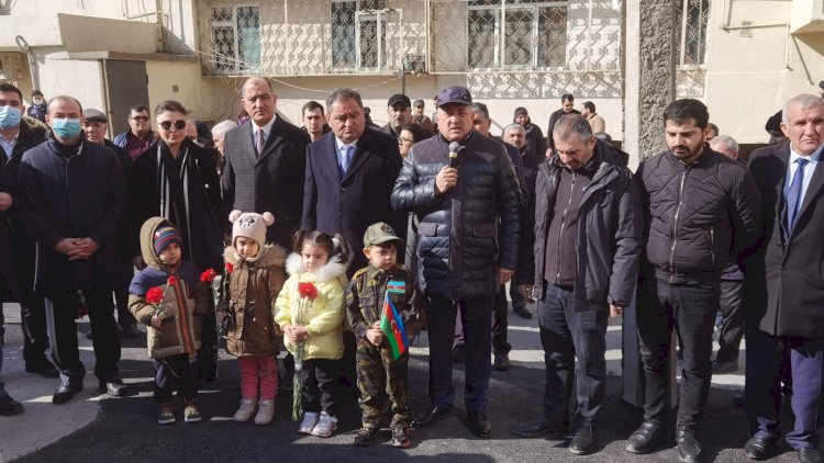    Suraxanıda şəhidin xatirəsinə inşa edilmiş bulaq-abidə kompleksinin açılış mərasimi keçirildi - Fotolar   