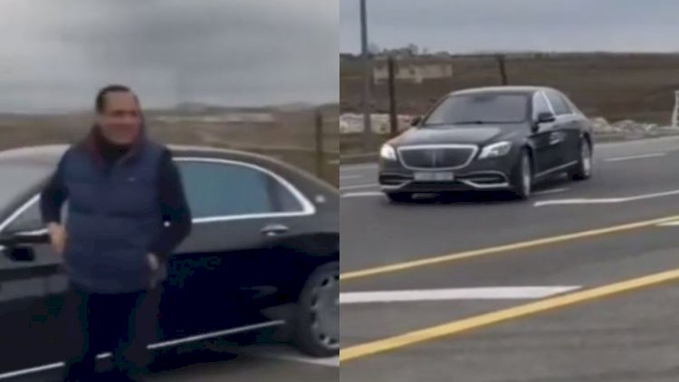    Manaf Ağayevin maşını cərimə meydançasında - Video   