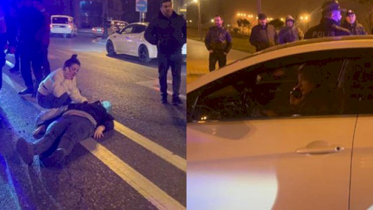    Bakıda Rusiya səfirliyinə məxsus avtomobil piyadanı vurub - FOTO   
