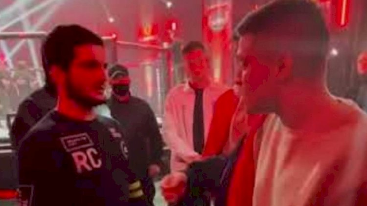    Azərbaycanlı onu təhqir edən dağıstanlı döyüşçünü 3 saniyəyə yerə sərdi - Video   