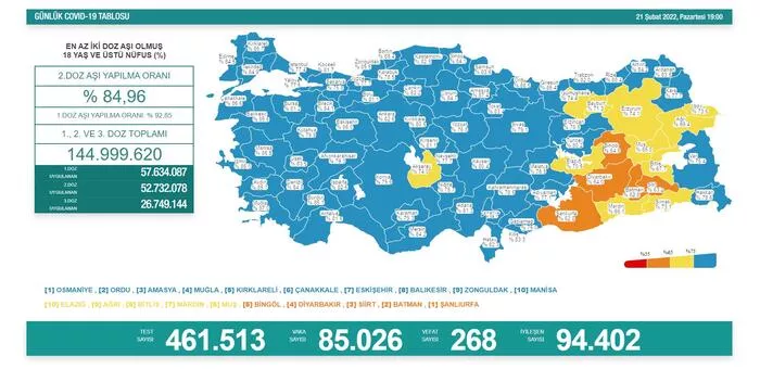 Türkiyədə son koronavirus statistikası - Foto  