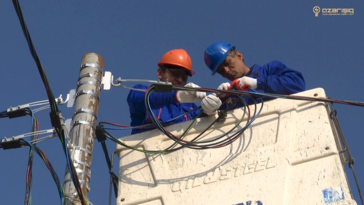    İmişli və Füzulinin elektrik şəbəkəsi yenidən qurulur - VİDEO   