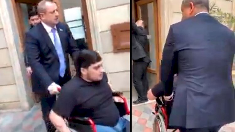    Adil Əliyev Qarabağ qazisi ilə - Video   