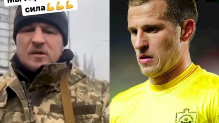    Azərbaycan əsilli futbolçu Ukraynada silaha sarıldı   
