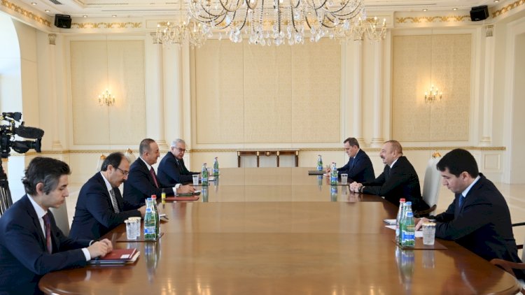    İlham Əliyev Mövlud Çavuşoğlunu qəbul etdi   