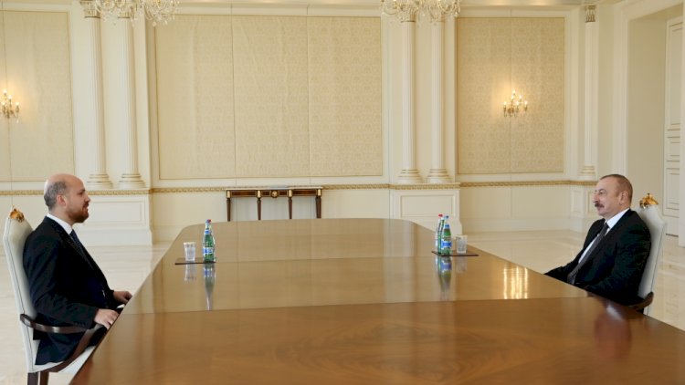    Bilal Ərdoğan “Liderlik Mükafatı”nı İlham Əliyevə təqdim etdi   
