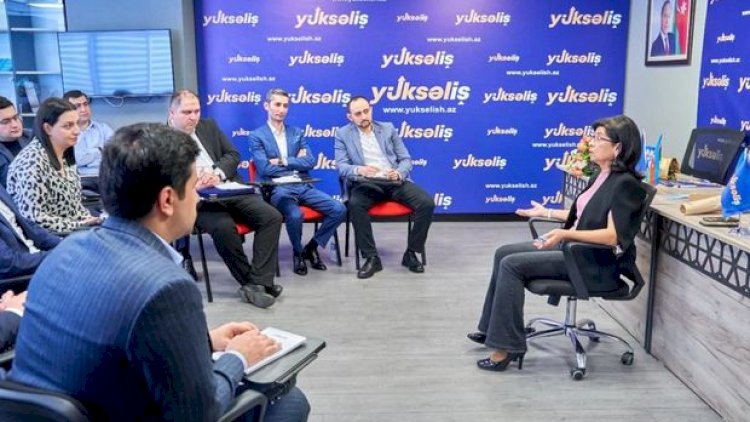    Prezident Administrasiyasının şöbə müdiri “Yüksəliş” müsabiqəsinin qalibləri ilə görüşdü - Fotolar   