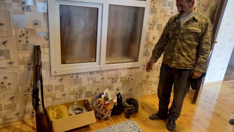    Sabirabadda keçmiş məhkumun evindən narkotik və silah tapıldı   