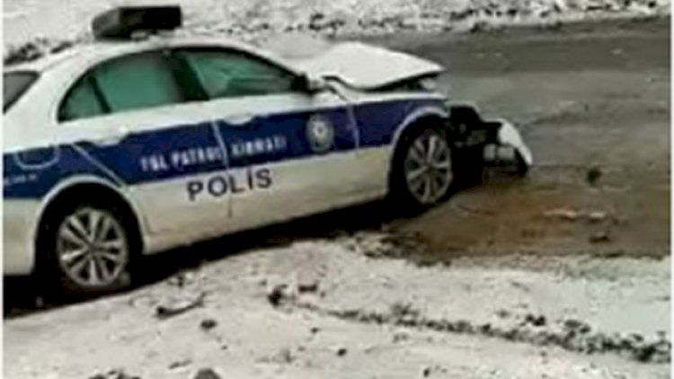    Azərbaycanda polis rəisi qəzaya düşdü   - VİDEO